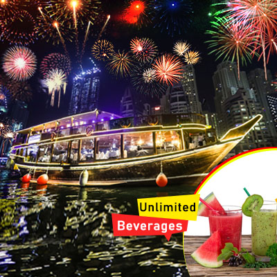 New Year Dinner Cruise Marina + Unlimited Beverages