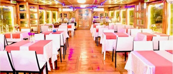 inside view of canal cruise